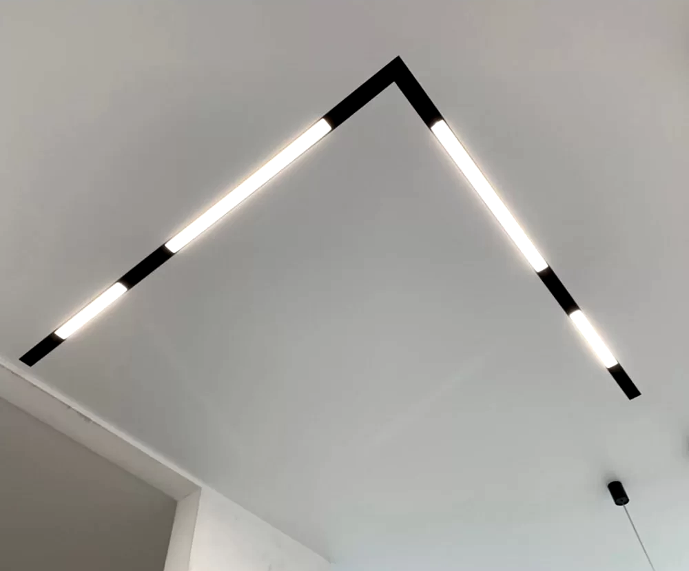Готова система трекових LED-світильників VELA Domino L-подібна 4 м 80 W