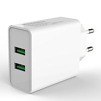 Зарядний пристрій мережевий 2USB 3,0A QC 36W білий ColorWay CW-CHS017Q-WT, фото 6