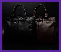 Качественный мужской деловой портфель для документов формат А4, мужская сумка офисная для работы эко кожа