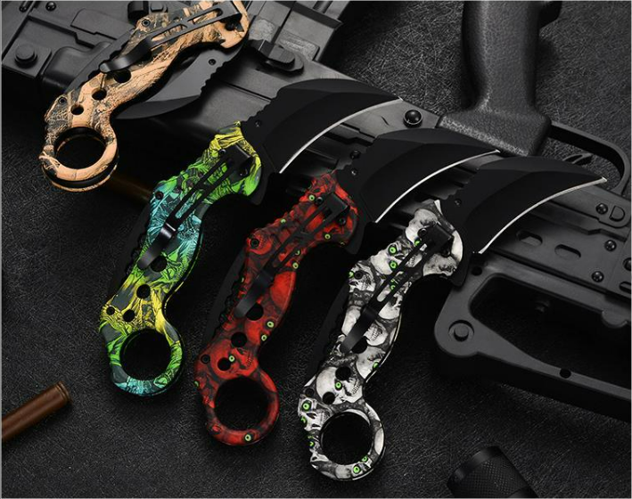 Тактичний кишеньковий складаний ніж керамбіт черп для виживання, полювання, туризму, кемпінгу, самооборони