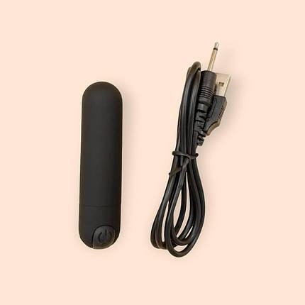 Вібропуля bullet USB на акумуляторі 10 режимів вібрації вібратор LoveZona, фото 1