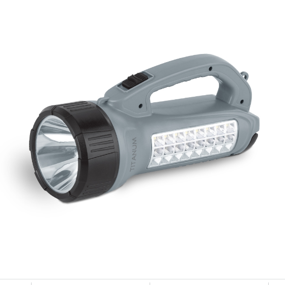 Ліхтарик LED портативний 200Lm з сонячною батареєю TLF-T09SO Titanum