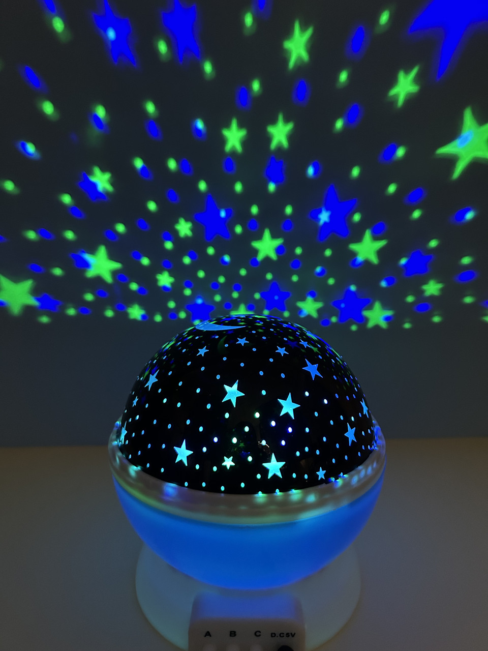 Нічник - проектор зоряне небо Star Master Dream обертовий, блакитний