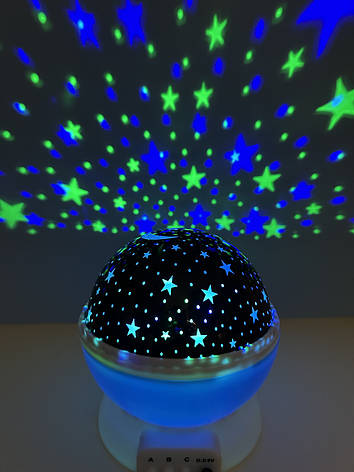 Нічник - проектор зоряне небо Star Master Dream обертовий, блакитний, фото 1