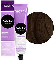 Стойкая краска для окрашивания седых волос Matrix SoColor Pre-Bonded Extra Coverage 506NJ темный блондин