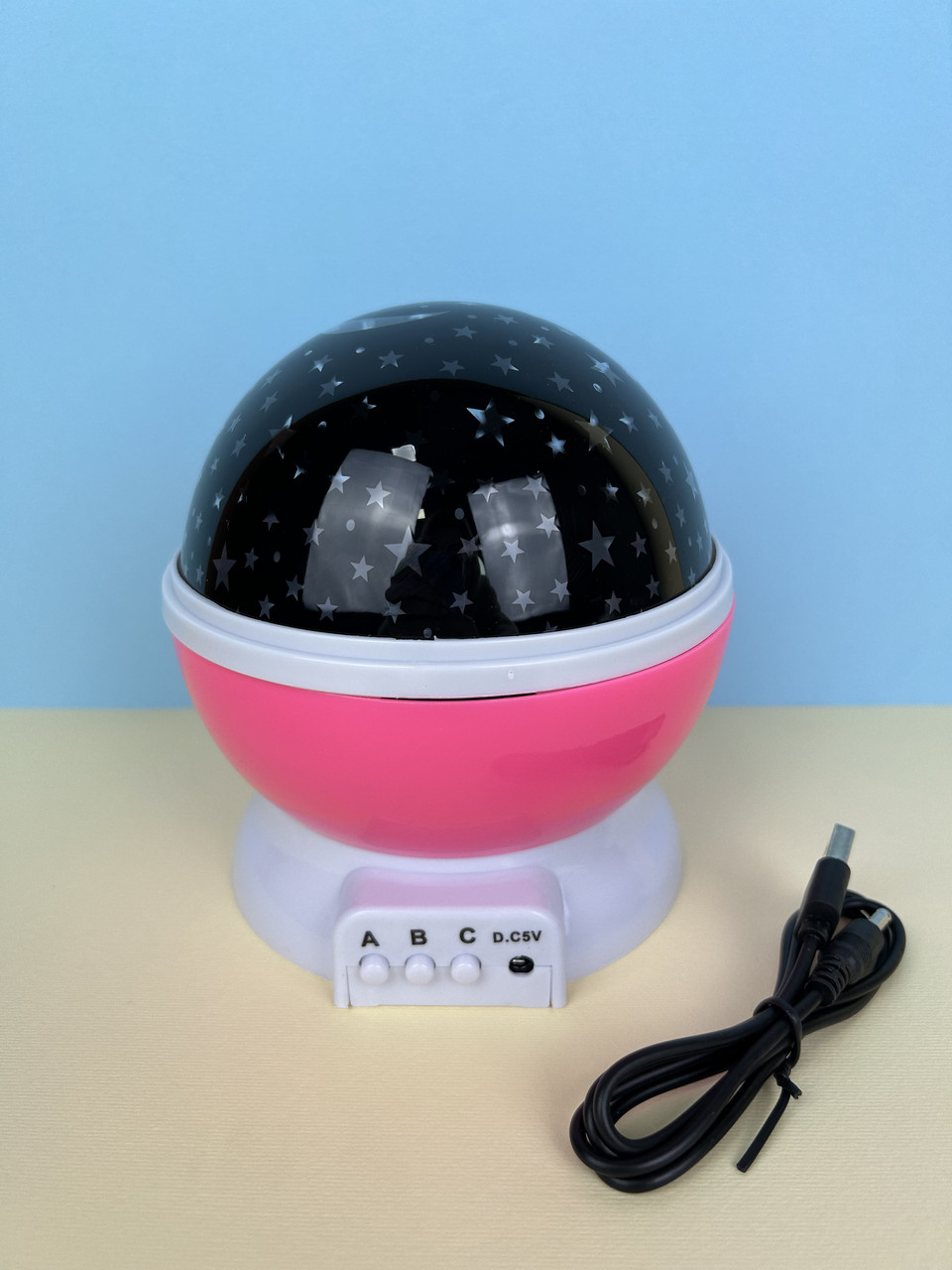 Нічник - проектор зоряне небо Star Master Dream обертовий, рожевий