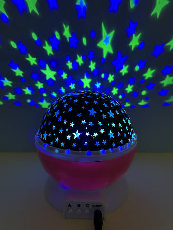 Нічник - проектор зоряне небо Star Master Dream обертовий, рожевий, фото 1