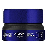 Воск для укладки волос Agiva Styling Hair Aqua Wax Ultra Strong Navy Blue 02, 155 мл