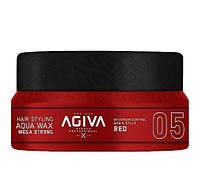 Воск для укладки волос Agiva Styling Hair Aqua Wax Mega Strong Red 05, 90 мл