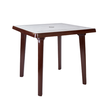 Стіл квадратний шоколадний Алеана