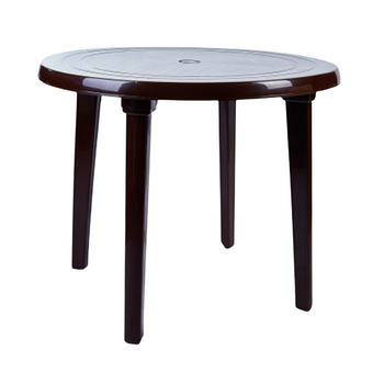 Стіл круглий шоколадний Алеана