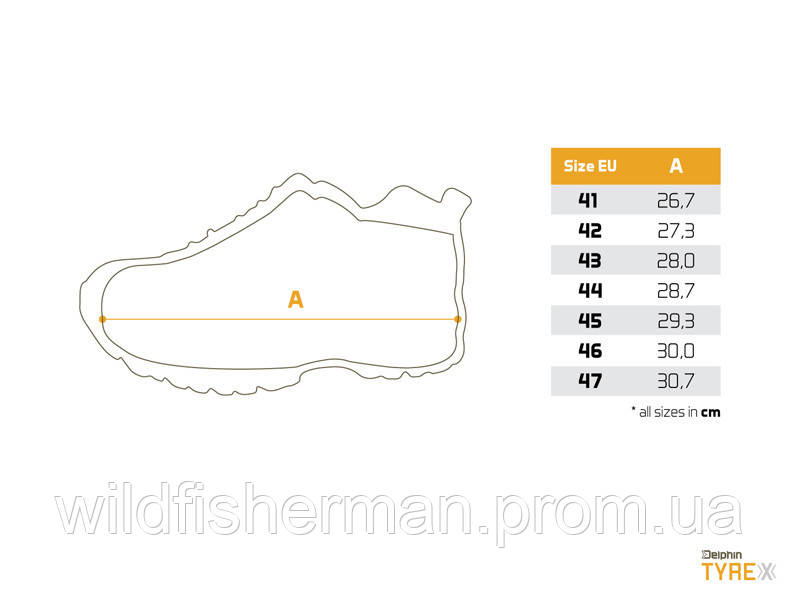 Кросівки Outdoor shoes Delphin TYRE X 47 - фото 5 - id-p1733236254