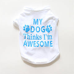 Футболка для котів Pet Style "My Dog" Біла XS