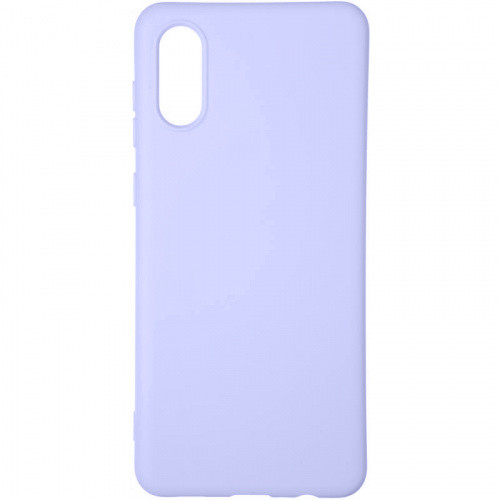 Чохол Silicone Full case для Samsung A02 (30) Lilac ліловий, фото 1