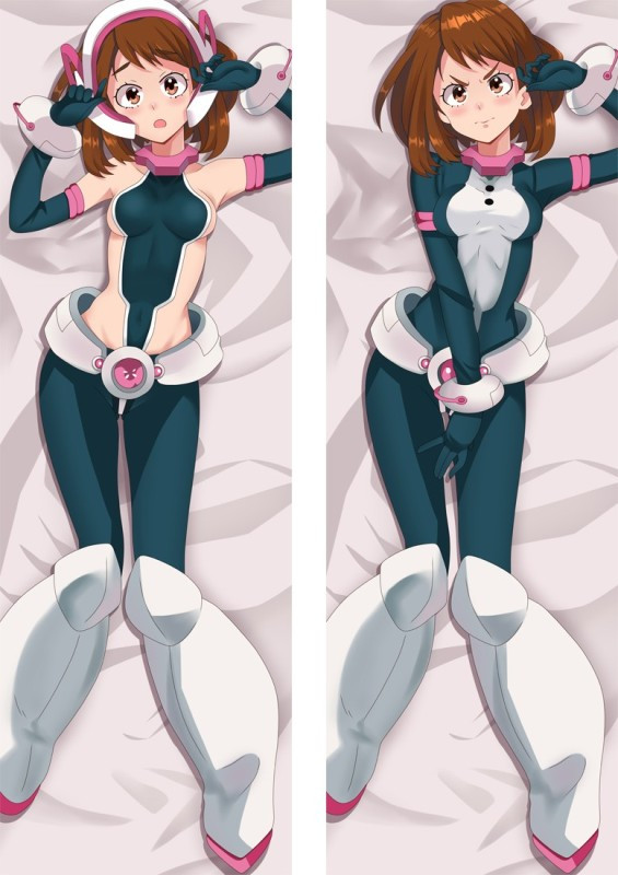 Дакімакура 150х50 см Очако Урарака Моя героїчна академія My Hero Academia Ocaco Urarak Подушка з наволочкою двостороння