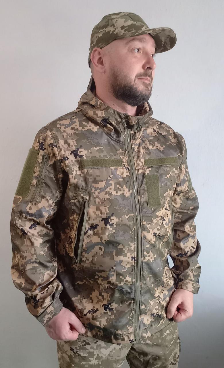 Куртка тактична піксель, куртка вітровка дюспо мембрана водовідштовхуюча.