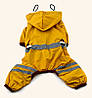 Комбінезон дощовик для собак Pet Style "Professional" Жовтий XS, фото 3