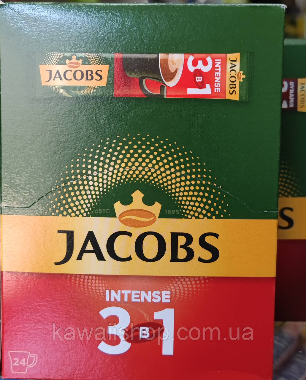Якобс Інтенз 3 в 1 24 стіка Jacobs 3 in 1 Intense 24 x 12 г (ID ...