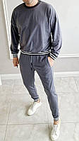 Мужской спортивный костюм кофта + штаны на резинке со шнурком 2 цвета