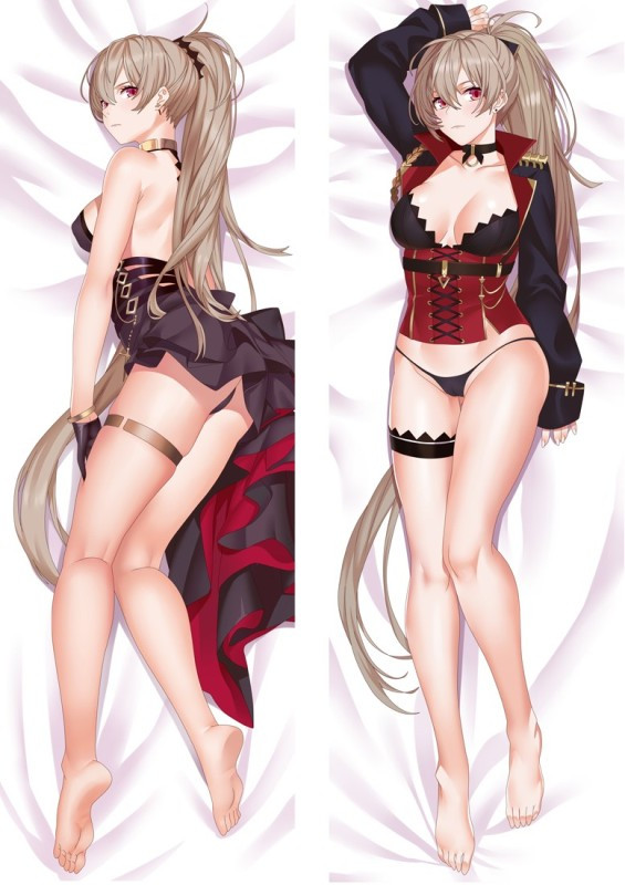 Дакімакура 150х50 см Жан Бар Лазурний шлях Azur Lane Подушка з наволочкою двостороння