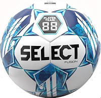 Мяч футбольный Select Fusion v23 бело-синий размер 4 385416-962 4