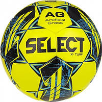 Мяч футбольный Select X-TURF v23 желто-синий размер 5 086417-021