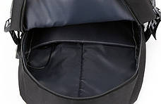 Міський рюкзак, що світиться з usb зарядкою Senkey & Style "Music", чорний, фото 3