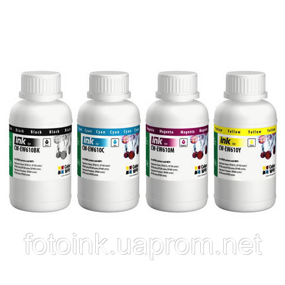 Комплект чорнил Colorway Epson XP, 4х200мл, EW610 (CW-EW610SET02)
