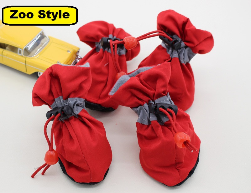 Черевики налапники для собак Pet Style "Мішечки" Червоні 1, фото 1