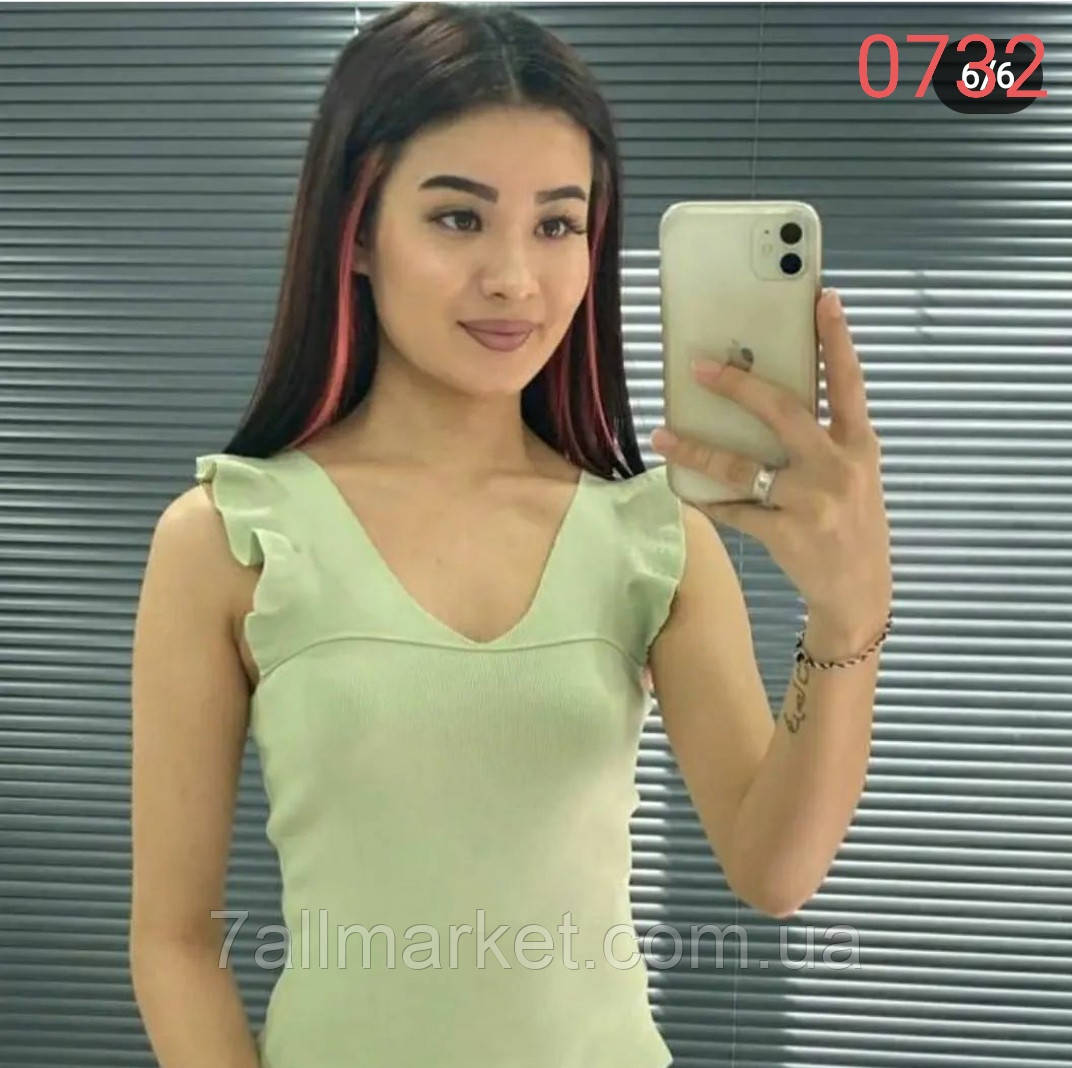 Майка жіноча стильна, розмір універсал 42-46 (12 кв) "LEDI" недорого від прямого постачальника