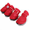 Літнє взуття для собак Pet Style "Сіточка" Червоні 1, фото 2