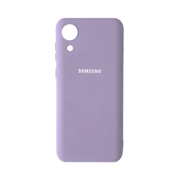 Чохол Silicone case для Samsung Premium A03 Blueberry (24) чорничний