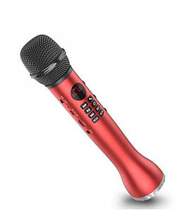 Бездротовий вокальний мікрофон для караоке L-598, з USB, Червоний