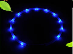 LED нашийник світлодіодний для собак з USB зарядкою 20-35 см Синій