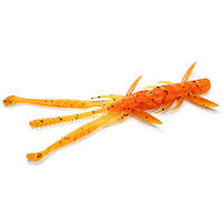 Приманка FishUp Shrimp 3.6" (7шт), #049 - Orange Pumpkin/Black