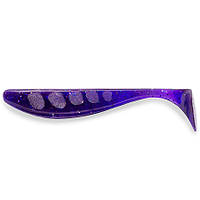 Приманка FishUp Wizzle Shad 1.4" (10шт), #060 - Dark Violet/Peacock & Silver