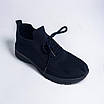 Жіночі літні кросівки, мокасини темно-сині, сітка текстильні, зі шнурівкою ( р. 36-40), фото 4