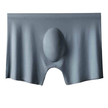 Труси анатомічні боксери 3D безшовні ультратонкі Menmode сірий