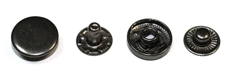 Кнопка сорочкова VТ-2, Ø10 мм. нікель чорний
