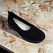 Жіночі літні кросівки, мокасини чорний, сітка текстильні, без шнурівки (р. 36-40), фото 3