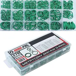 Набори гумових кілець та металевих шайб.