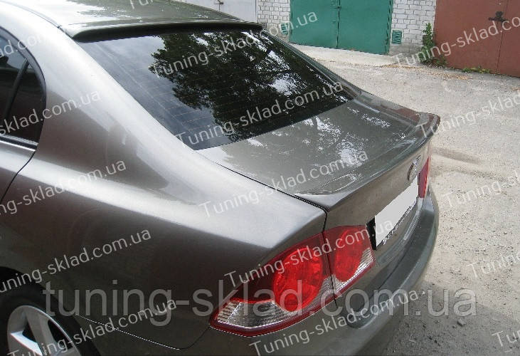 Спойлер на Хонду Цивік 4д (спойлер на кришку багажника Honda Civic 4d), фото 1