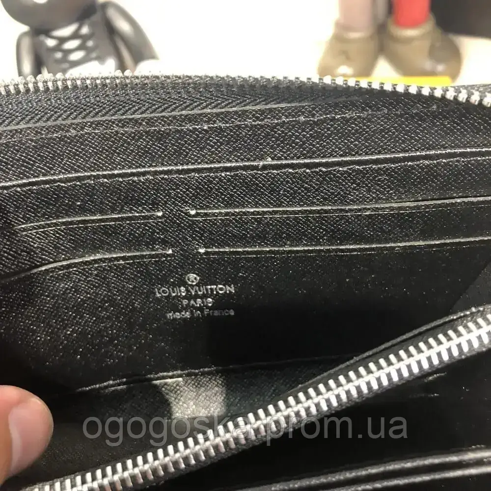 Мужской Брендовый Кошелек Клатч Louis Vuitton 60017 Из Эко Кожи