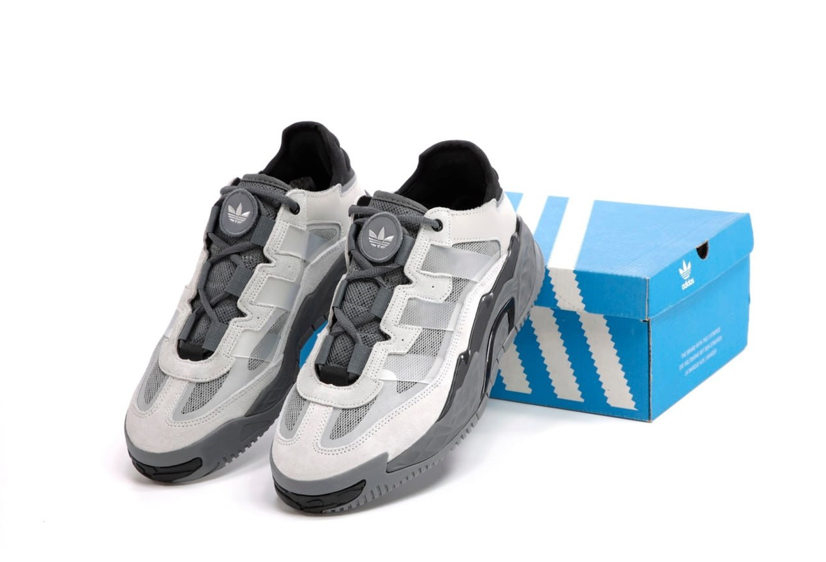 Чоловічі та жіночі кросівки Adidas Niteball grey взуття Адидас Найтбол сірі замшеві шкіряні весна літо осінь