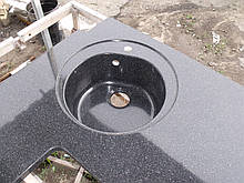 Столешница кухонная угловая из камня (литая мойка +3000грн./шт. дополнительно)
