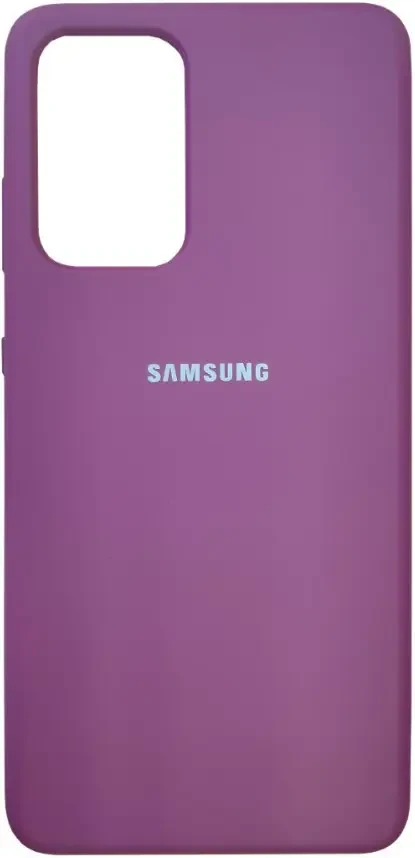 Чохол Silicone case для Samsung Premium A02 Blueberry (24) чорничний