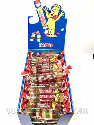 Желейні цукерки HARIBO Roulette (рулет) ФРУКТОВИЙ МІКС 50 шт 25 г, фото 3