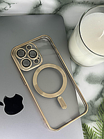 Чехол для iPhone 13 Pro золотой с поддержкой MagSafe