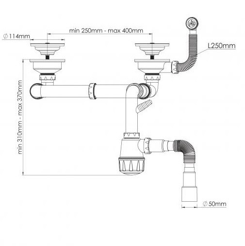 Белая угловая гранитная мойка 1000х500х225 Adamant SPIRIT - фото 7 - id-p794055377