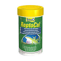 Минеральная добавка для всех видов рептилий Tetra «ReptoCal» 100 мл. Порошок с кальцием и витамином D3